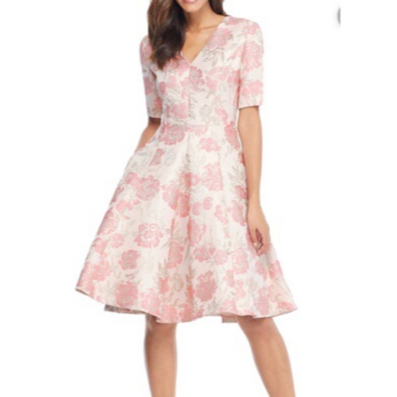 Gal Meets Glam Dresses & Skirts - GMG Adair Pink Passion Rose Jacquard  Dress